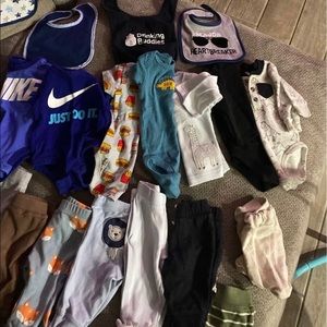 19 piece baby bundle Sz 0-3 mnths